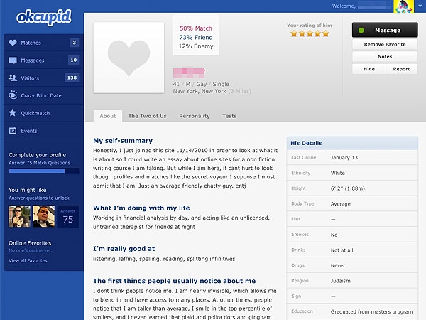 how to find out if someone has online dating profile